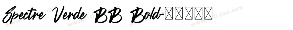 Spectre Verde BB Bold字体转换